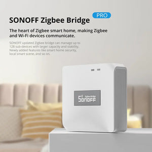 SONOFF ZB Bridge Pro Smart Home Hub - Zigbee 3.0 Gateway for Remote Control, Works with Alexa/Google Home, WiFi to Zigbee Bridge, eWeLink App Compatible