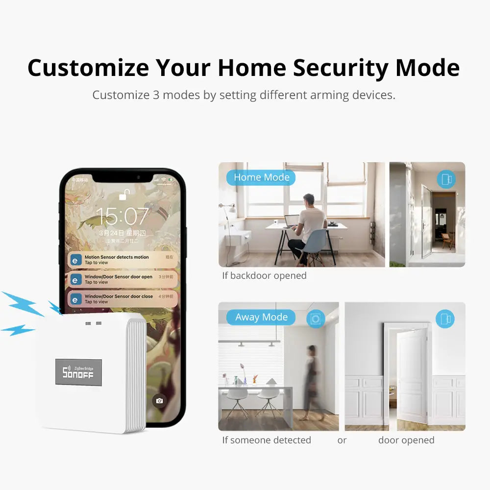 SONOFF ZB Bridge Pro Smart Home Hub - Zigbee 3.0 Gateway for Remote Control, Works with Alexa/Google Home, WiFi to Zigbee Bridge, eWeLink App Compatible