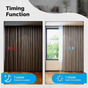 ZigBee Smart Curtain Switch Module - Mini Design, Works with Alexa/Google Home, App & Voice Control, Requires ZigBee Hub, Timer Scheduling, Compatible with Curtains/Blinds (90-250V)