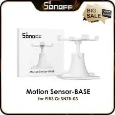 SONOFF Motion Sensor Base Mount for SNZB-03/PIR3 - Adjustable Universal Joint Bracket, 360° Rotation Wall/Ceiling Mount, Compatible with SONOFF Smart PIR Motion Sensor, Easy Installation (White)