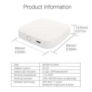 Bluetooth MESH Gateway WiFi Hub - Smart Home Bluetooth to WiFi Bridge, Works with Alexa & Google Home, Low Power Consumption, Compatible with Smart Lights/Sensors/IoT Devices (SIG Certified)