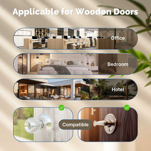 Bluetooth Smart Door Lock with Keypad & Fingerprint Entry - Biometric Keyless Doorknob Handle, Passcode Entry, Auto-Lock, Works with Alexa/Google Home, Easy DIY Installation (Fits Standard Doors)