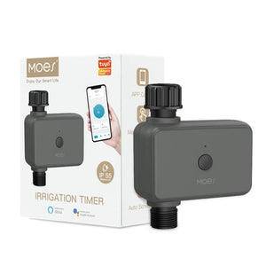 Bluetooth Smart Sprinkler Timer - Programmable Water Irrigation Controller with Rain Delay, Filter Washer, Weather Adjustment for Lawn, Garden (iOS/Android App Control, Battery-Powered)