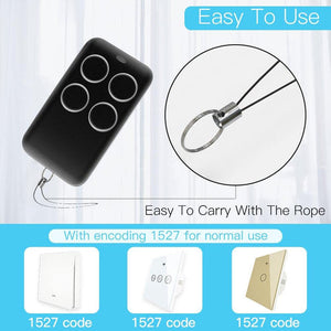 433MHz Wireless RF Receiver & Learning Code Decoder - Remote Control Key Controller for DIY Smart Home, Compatible with 1527 Encoding, Gate/Car/Curtain Switch