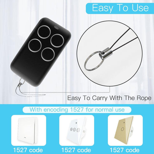 433MHz Wireless RF Receiver & Learning Code Decoder - Remote Control Key Controller for DIY Smart Home, Compatible with 1527 Encoding, Gate/Car/Curtain Switch