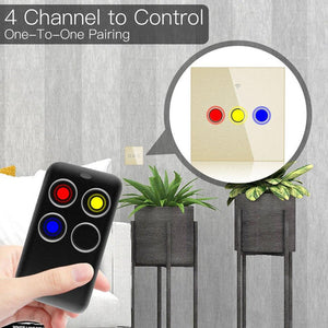 433MHz Wireless RF Receiver & Learning Code Decoder - Remote Control Key Controller for DIY Smart Home, Compatible with 1527 Encoding, Gate/Car/Curtain Switch