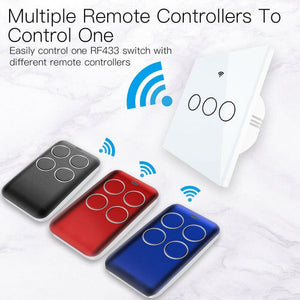 433MHz Wireless RF Receiver & Learning Code Decoder - Remote Control Key Controller for DIY Smart Home, Compatible with 1527 Encoding, Gate/Car/Curtain Switch