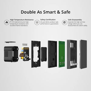 SONOFF M5 SwitchMan Smart Wall Switch - 3 Gang WiFi Push Button, Works with Alexa & Google Home, eWeLink App Control, Neutral Wire Required (120V)