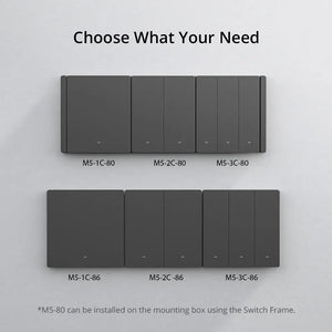 SONOFF 2-Gang Switch Frame Panel - Universal Wall Plate Cover for Smart Switches, Standard 86x86mm Size, Durable ABS Material, Screwless Design, Compatible with NSPanel/ZBBridge (White)