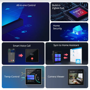 SONOFF NSPanel Pro Smart Home Control Panel – Touchscreen Wall Switch, Smart Scene Hub, Thermostat Display, Works with Alexa & Google Home, Zigbee Gateway, Voice & App Control (EU Version)