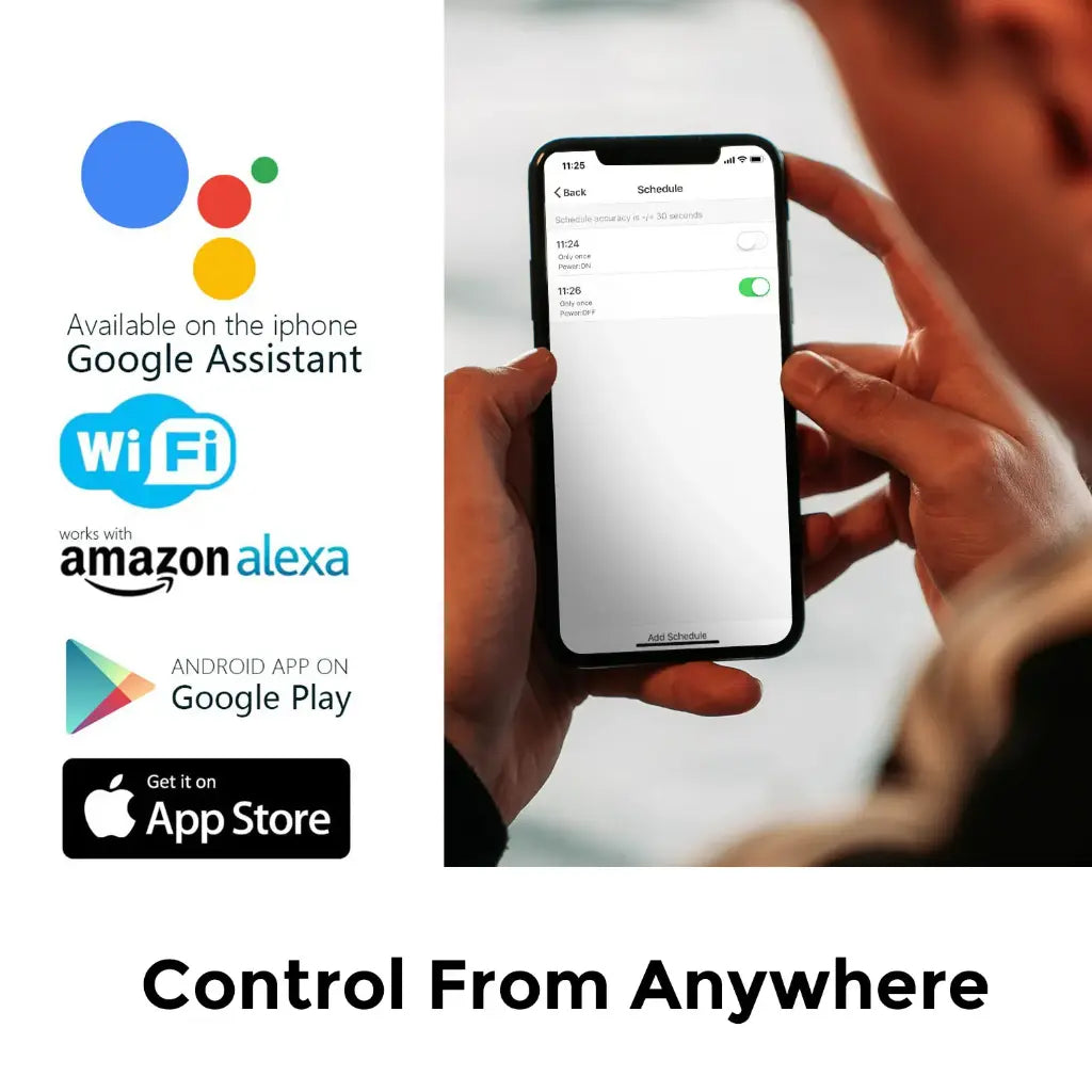 Smart WiFi Curtain Motor Switch (WF510C-W) – Touch Panel Retrofit for Anchor Modular – Works with Alexa & Google Home – Wireless Blind/Door Switch – Voice & App Control – No Hub Required – White