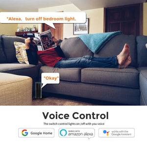 Smart WiFi White Wall Touch Retrofit for Anchor Roma Modular Switch - 2 Gang Works with Alexa & Google Home, Compatible with Smart Home Edge, Modern Touch Control Panel