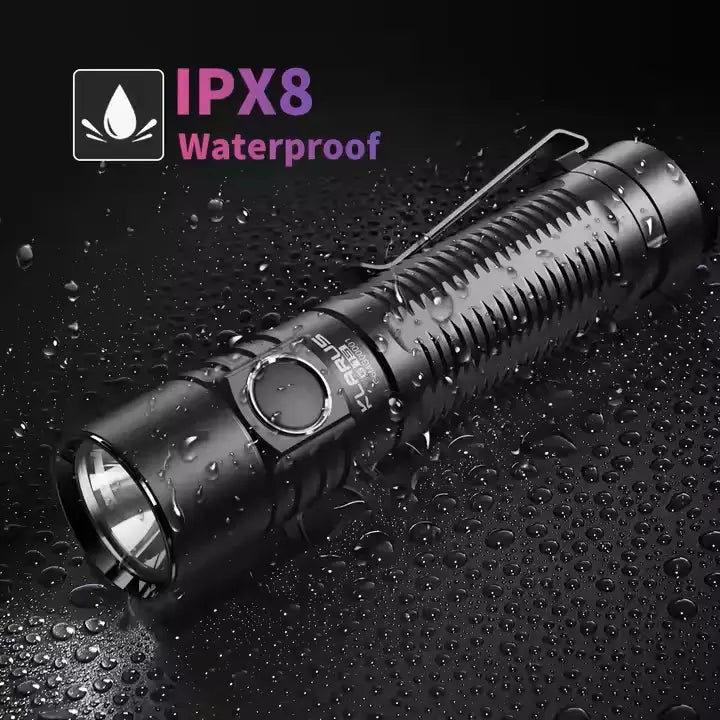 4200LM LED Tactical Flashlight - Super Bright Zoomable Spotlight, Aluminum Alloy Hunting Torch, Waterproof Camping Lantern for Outdoor Travel & Emergency (Portable)