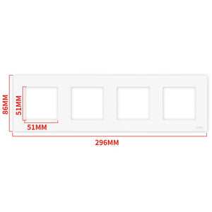 MOES 2nd Gen Star Ring Smart Light Switch - ZigBee 3.0, Push Button & Touch Control, 2/3/4 Gang Panel, Works with Alexa/Google, EU Standard