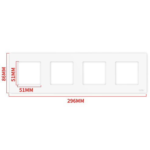 MOES 2nd Gen Star Ring Smart Light Switch - ZigBee 3.0, Push Button & Touch Control, 2/3/4 Gang Panel, Works with Alexa/Google, EU Standard