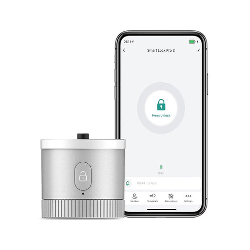【US Version】MOES Smart Door Lock - Bluetooth APP Control with Bank-Grade AES128 Encryption & TLS Security, Remote Unlocking, Auto-Lock, Scene Linkage, Works with Alexa/Google Home (Fits Most US Doors)