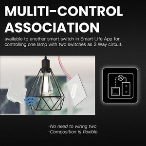 MOES New Star Ring Smart ZigBee 3.0 Push Button Switch – Wireless Touch Light Switch & Scene Switch, Compatible with Alexa, Google Home, SmartThings (No Hub Required, Easy Install)