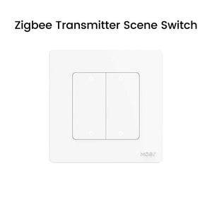 MOES New Star Ring Smart ZigBee 3.0 Push Button Switch – Wireless Touch Control, Scene Switch, Smart Home Automation, Works with Alexa/Google Home, Embedded Wall Switch (No Neutral Needed)