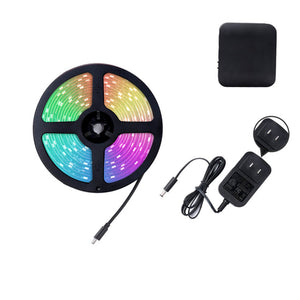 MOES Smart WiFi Ambient Lighting TV Backlight, 4K HDMI 2.0 Sync Box with LED Light Strip, 16.4ft RGBIC Color Changing, Music Sync, App Control, Works with Alexa/Google Home, for Gaming, Movies, PC Monitor