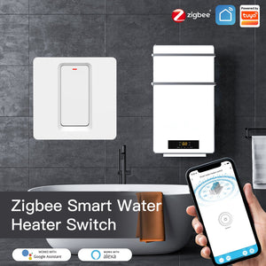 MOES Smart ZigBee Water Heater Boiler Switch - 20A 230V EU Version, Wireless Control with Timer, Works with Alexa & Google Home, Hub Required, Tuya/Smart Life App Compatible, for Electric Heating Systems