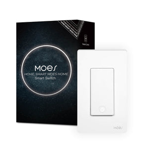 MOES Star Ring 2nd Gen Smart WiFi Light Switch – Single Pole & 3-Way, 1/2/3/4 Gang, Works with Alexa & Google Home, No Hub Required, Neutral Wire Optional, Touch Panel & App Control