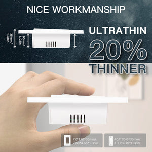 MOES Star Ring 2nd Gen Smart WiFi Light Switch – Single Pole & 3-Way, 1/2/3/4 Gang, Works with Alexa & Google Home, No Hub Required, Neutral Wire Optional, Touch Panel & App Control