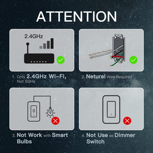 MOES Star Ring 2nd Gen Smart WiFi Light Switch – Single Pole & 3-Way, 1/2/3/4 Gang, Works with Alexa & Google Home, No Hub Required, Neutral Wire Optional, Touch Panel & App Control
