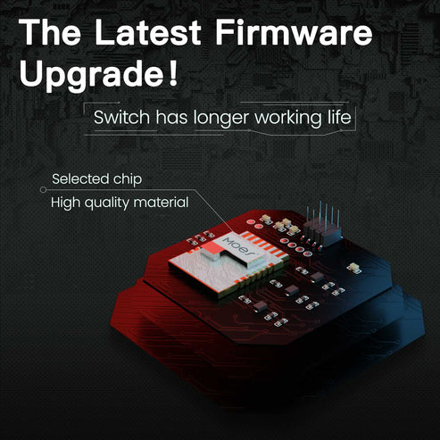 MOES Star Ring ZigBee Smart Light Switch - No Neutral Wire Required (No Capacitor Needed), Single Pole, Works with Alexa/Google/SmartThings, Touch Control, Hub Required