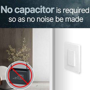 MOES Star Ring ZigBee Smart Light Switch - No Neutral Wire Required (No Capacitor Needed), Single Pole, Works with Alexa/Google/SmartThings, Touch Control, Hub Required