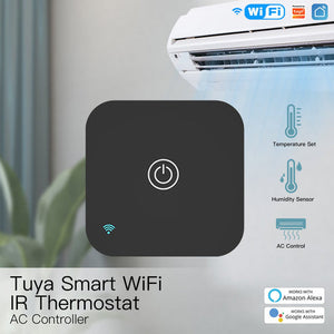 MOES Tuya WiFi Smart IR Thermostat AC Remote Controller - Works with Alexa/Google Home, Temperature & Humidity Sensor, Smart Life App, No Hub Required, for Air Conditioner Control