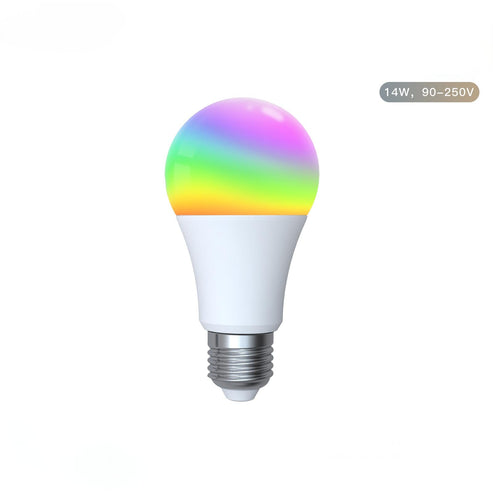 MOES WiFi Smart LED Light Bulb, E27 14W/9W RGB+CCT Color Changing, Dimmable, Works with Alexa & Google Home, 16 Million Colors 2700K-6500K, Voice & App Control, Energy Saving Bulb for Home Lighting