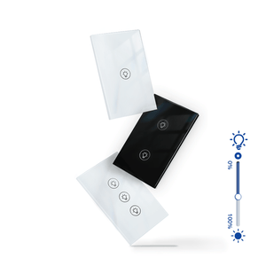 MOES WiFi Smart Dimmer Switch - 1/2/3 Gang Touch Panel Light Dimmer, US Version, Works with Alexa/Google Home, No Hub Required, Neutral Wire Needed for LED Lights