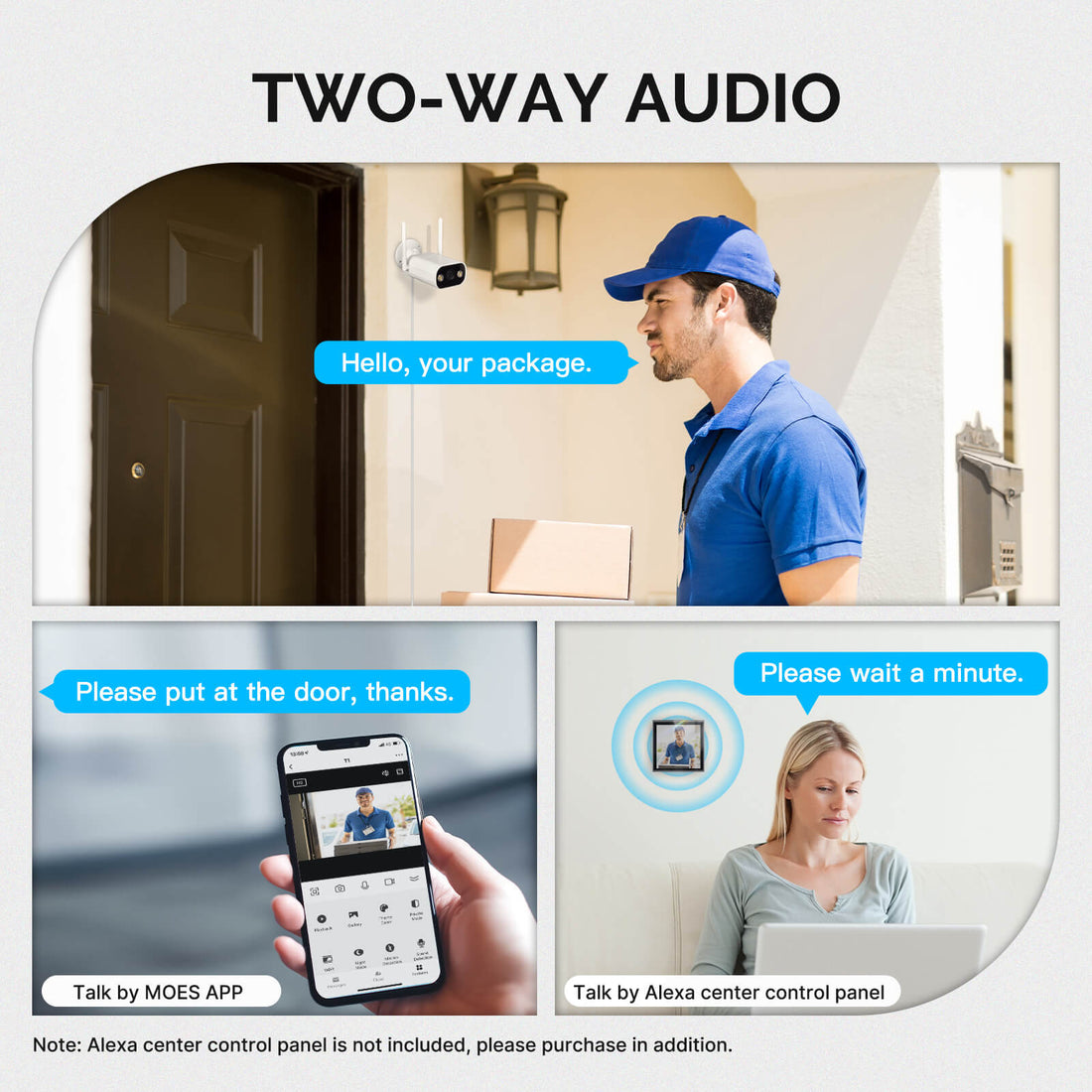 Tuya Smart WiFi PTZ Camera Indoor - 1080P Auto Tracking Security Camera with AI Human Detection, 360° Pan/Tilt, Night Vision, 2-Way Audio, Works with Alexa/Google Home, SD Card/Cloud Storage