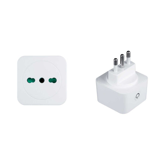 MOES WiFi Smart Plug with Energy Monitor - 16A Italian Type L Socket, Works with Alexa & Google Home, App Control, Power Consumption Tracking, 3680W Heavy Duty