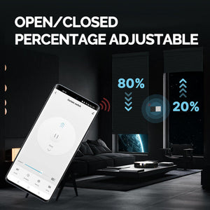 MOES ZigBee Smart Curtain Switch for Roller Shutters & Electric Blinds - RF Remote Control, Timing Function, Works with Alexa/Google Home, No Hub Required, Compatible with Motorized Curtains (EU/US Version)