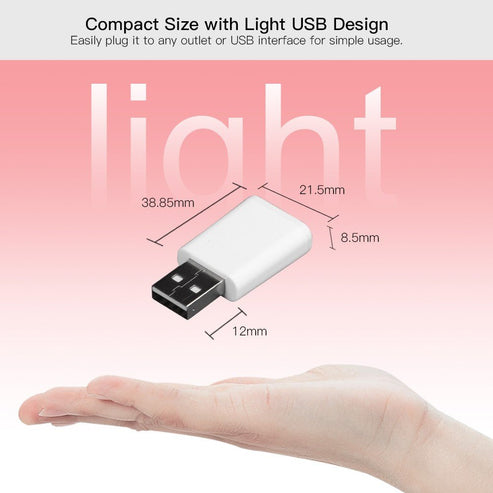 MOES ZigBee Signal Repeater - USB Range Extender Amplifier for Tuya Smart Devices, Boosts ZigBee 3.0 Network Coverage, Plug & Play for Smart Home Hubs