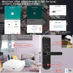 2nd Gen Smart Home Hub - Multi-Mode Gateway with ZigBee 3.0, WiFi & Bluetooth Mesh, Works with Alexa/Google Home, Universal Bridge for Lights/Sensors/Security