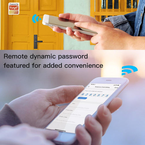 WiFi Smart Door Lock with Fingerprint Entry - Keyless Security Lock with Multiple Unlocking Methods (App/Password/Card/Key), Remote Access, Auto-Lock, Works with Alexa & Google Home