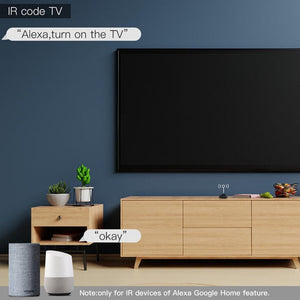 Newest Smart WiFi RF/IR Universal Remote Controller - Works with Alexa & Google Home, Control AC/TV/Fan/Lights, No Hub Needed, Smart Life App, Temperature Sensor, Voice Commands