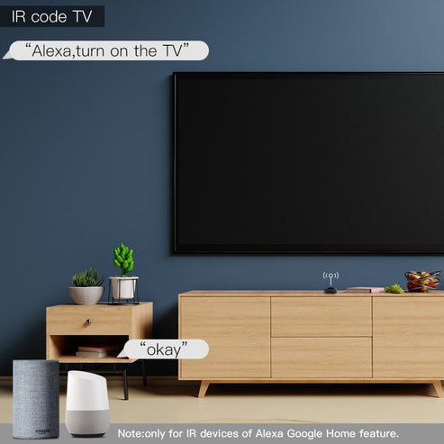 Newest Smart WiFi RF/IR Universal Remote Controller - Works with Alexa & Google Home, Control AC/TV/Fan/Lights, No Hub Needed, Smart Life App, Temperature Sensor, Voice Commands