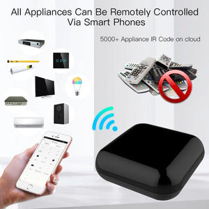 Newest Smart WiFi RF/IR Universal Remote Controller - Works with Alexa & Google Home, Control AC/TV/Fan/Lights, No Hub Needed, Smart Life App, Temperature Sensor, Voice Commands