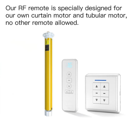 Smart RF433 Remote Emitter for WiFi/ZigBee Curtain Motors - Universal Wireless Controller, Works with Alexa/Google Home, Tuya Smart Life App, No Hub Required, DIY Timing Control (433MHz)