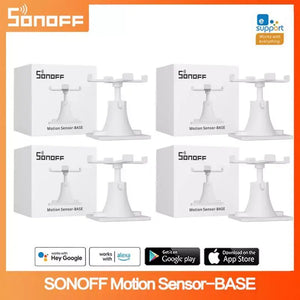 SONOFF Motion Sensor Base Mount for SNZB-03/PIR3 - Adjustable Universal Joint Bracket, 360° Rotation Wall/Ceiling Mount, Compatible with SONOFF Smart PIR Motion Sensor, Easy Installation (White)