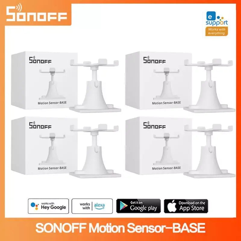 SONOFF Motion Sensor Base Mount for SNZB-03/PIR3 - Adjustable Universal Joint Bracket, 360° Rotation Wall/Ceiling Mount, Compatible with SONOFF Smart PIR Motion Sensor, Easy Installation (White)