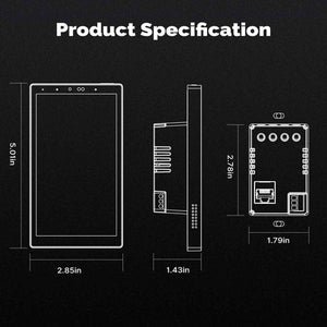 Smart Home 5-Inch Touchscreen Control Panel - In-Wall Smart Hub with Alexa Built-in, Works with Google Home, Zigbee/BLE Gateway, Wall-Mounted for Lights/Thermostats/Security (White)