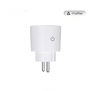 Smart Plug with Matter Support, WiFi 16A Outlet, Energy Monitoring & Power Meter, Works with Alexa, Google Home & Apple HomeKit, EU Version (Schuko Plug)