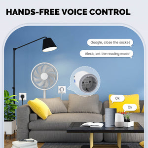 Smart Plug with Matter Support | WiFi Outlet with Timer & Energy Monitoring | Works with Alexa/Google/HomeKit | No Hub Required | 15A/1875W | 2.4GHz WiFi | Remote Control via App