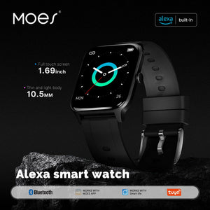 Smart Watch with Alexa Built-in, Fitness Tracker with Heart Rate & Blood Oxygen Monitor, 1.7