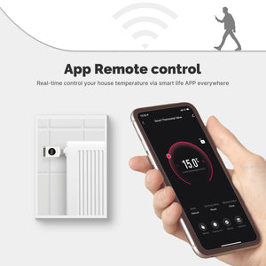 Smart WiFi/Zigbee Thermostatic Radiator Valve TRV - Programmable Temperature Controller, Works with Alexa/Google Home, Energy Saving, App Remote Control
