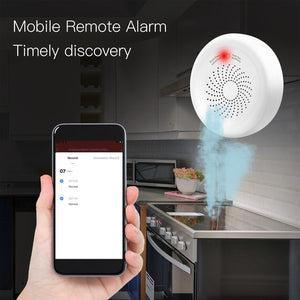 ZigBee Smart Gas Leak Detector – Combustible Natural Gas & LPG Alarm Sensor, Wireless Home Safety Monitor, Works with Alexa, Google Home, SmartThings, Tuya, Real-Time Alerts, Smart Hub Required